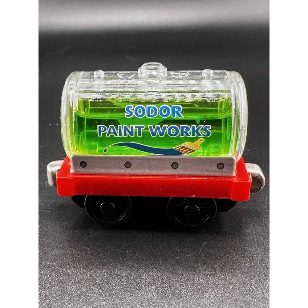 Thomas & Friends Take n Play Along 2004 Vtg Sodor Paint Works Train Shark Car-1!